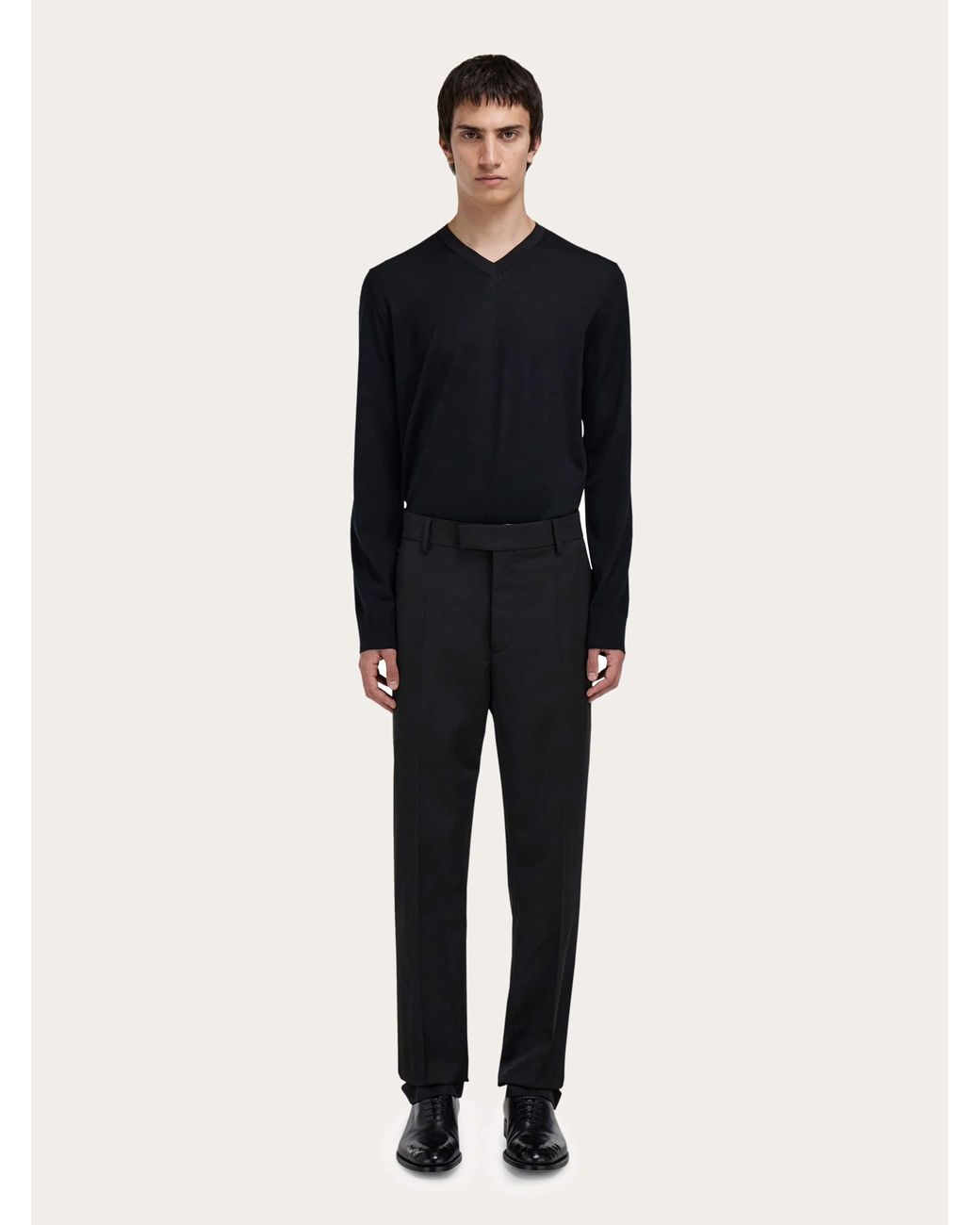 Ferragamo Black Tailored Trousers for men