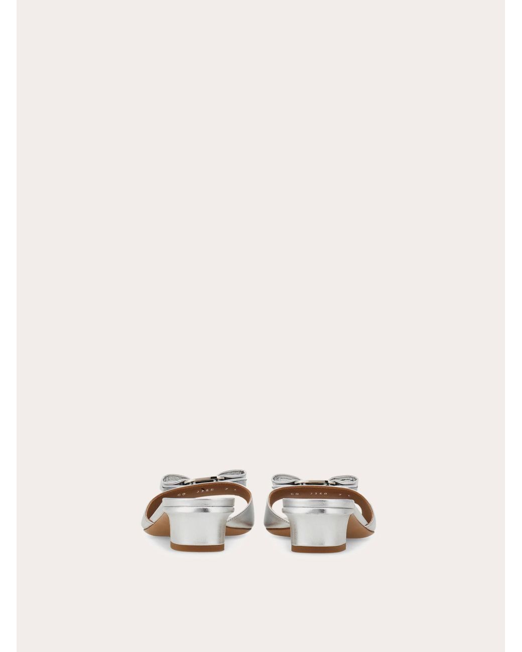 Ferragamo Natural Vara Bow Slide .5