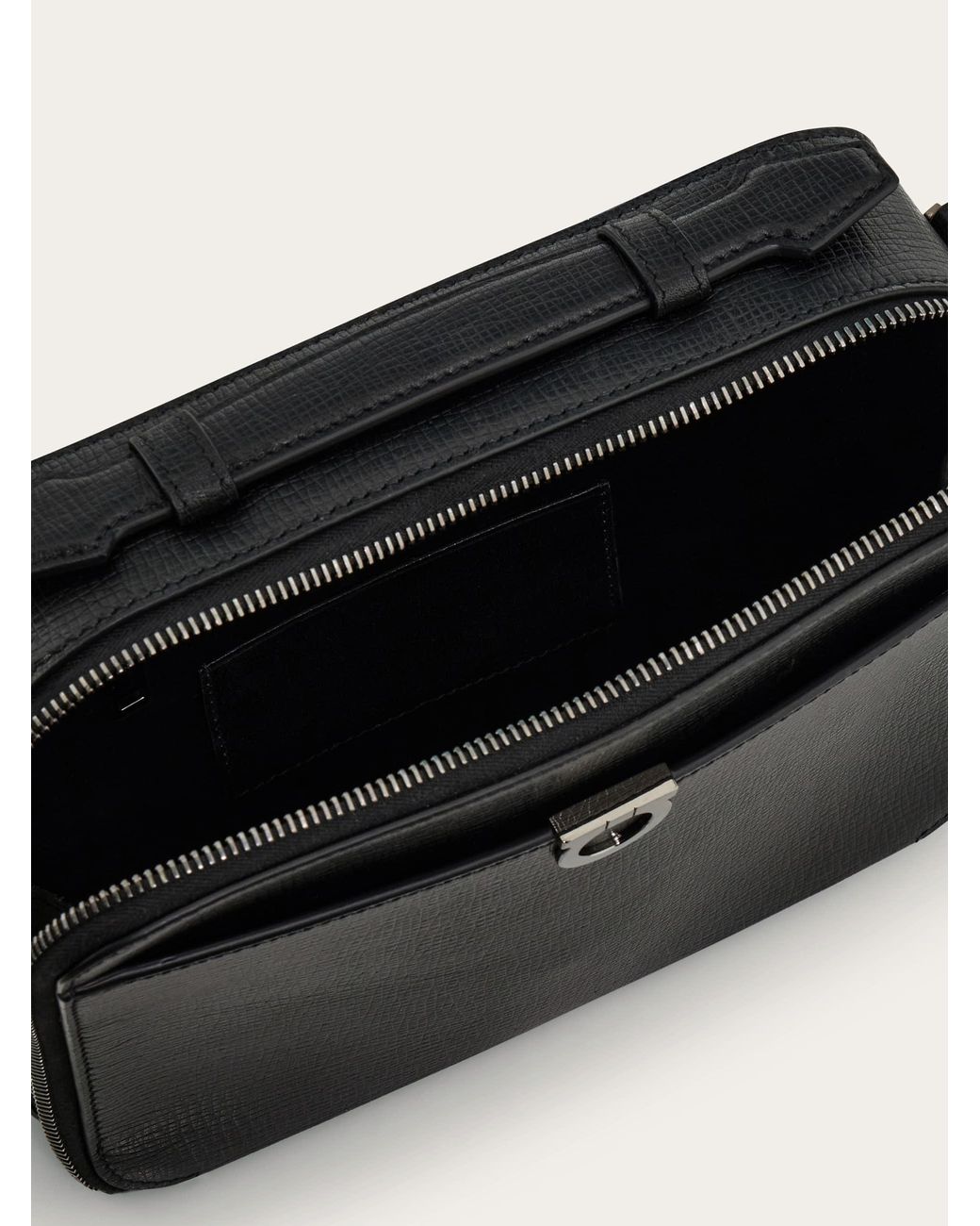 Ferragamo Blue Gancini Cross Body Bag for men