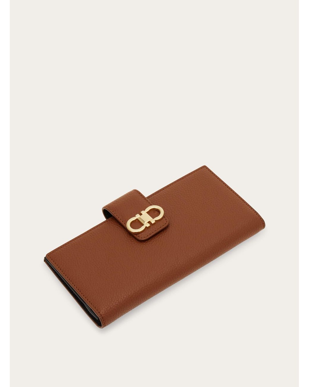 Ferragamo Brown Continental Wallet