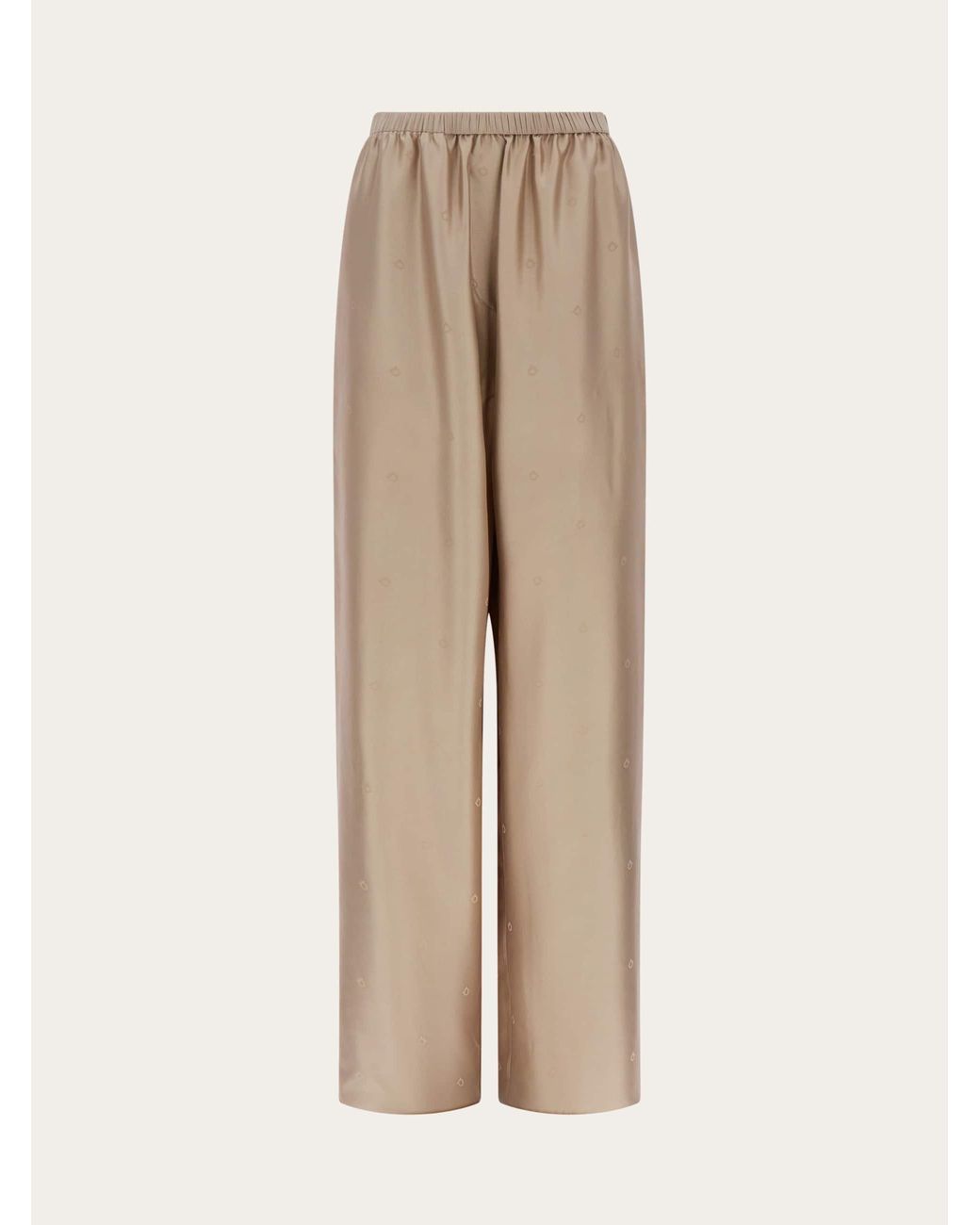 Ferragamo Natural Silk Trouser