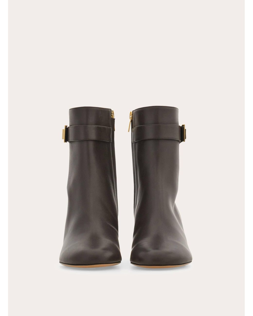 Ferragamo Black Hug Buckle Ankle Boot