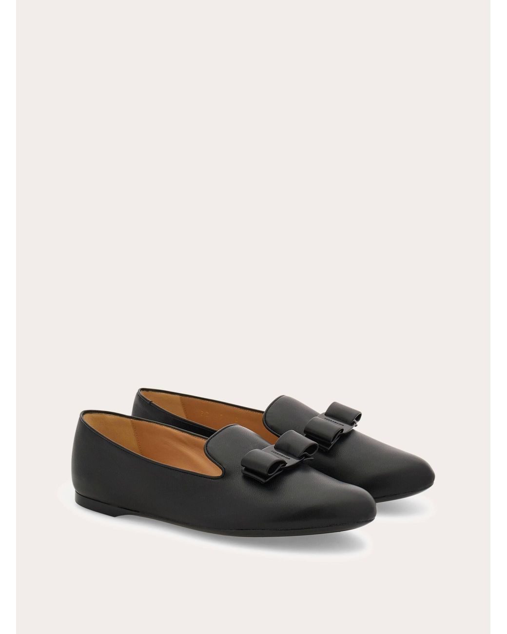 Ferragamo Black Vara Bow Loafer