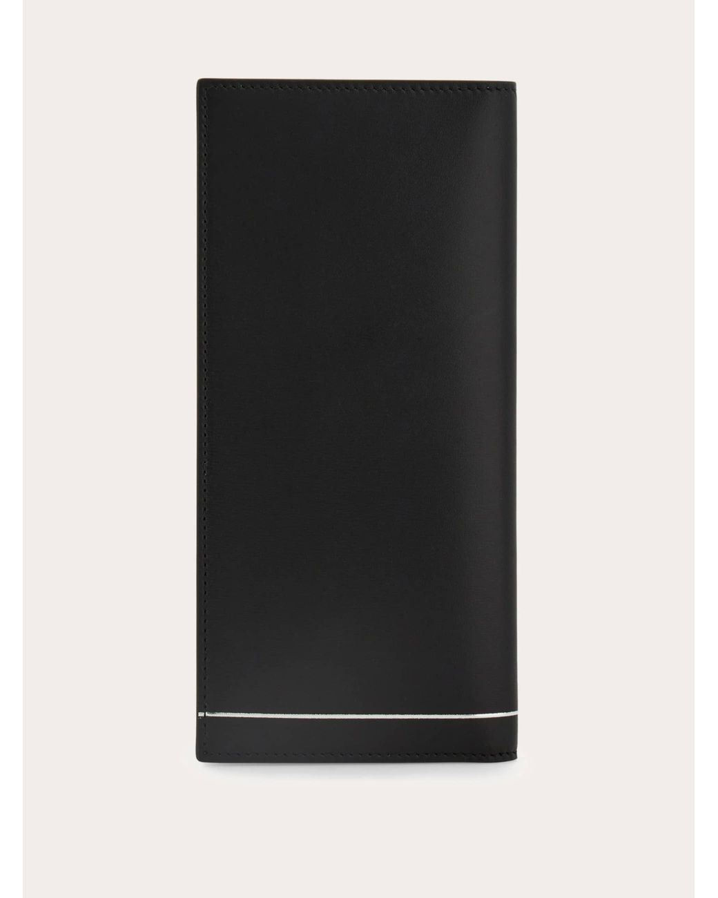 Ferragamo Black Gancini Organizer Wallet for men