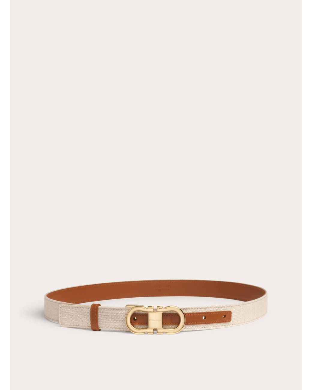 Ferragamo Brown Reversible And Adjustable Gancini Belt