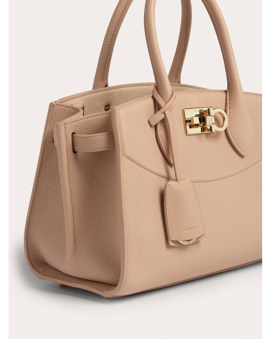 Ferragamo Natural New Studio Soft Bag (M)