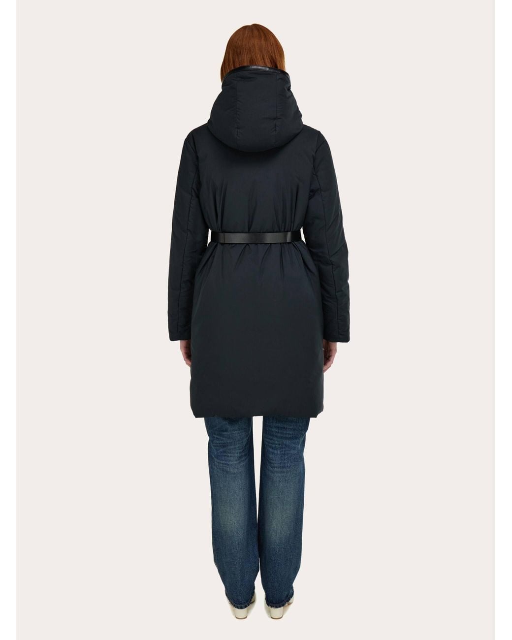 Ferragamo Blue Padded Parka Jacket for men