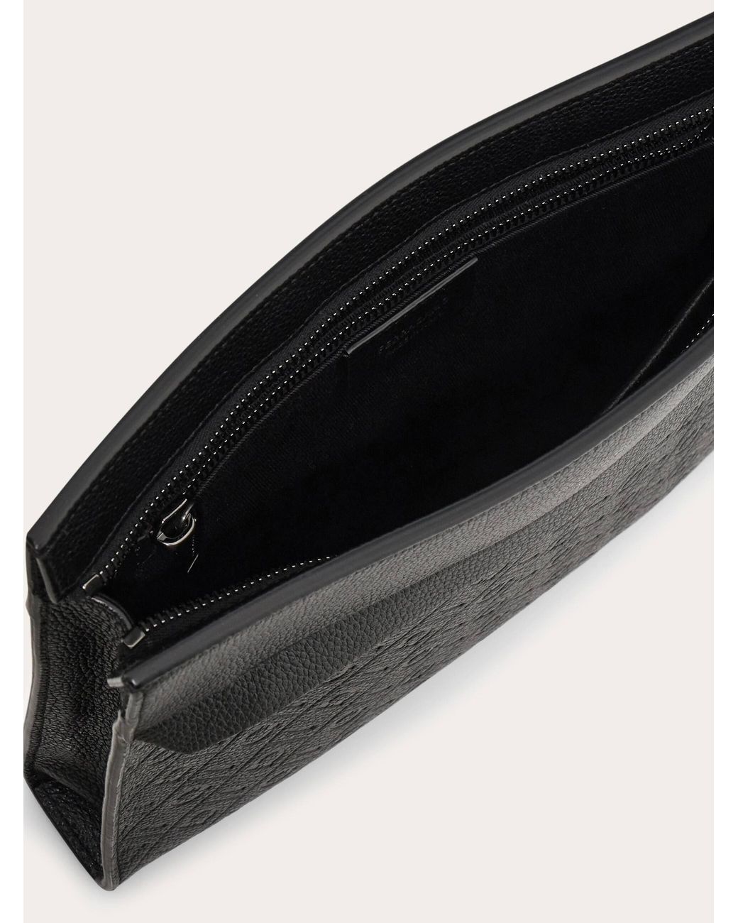 Ferragamo Black Monogram Pouch for men