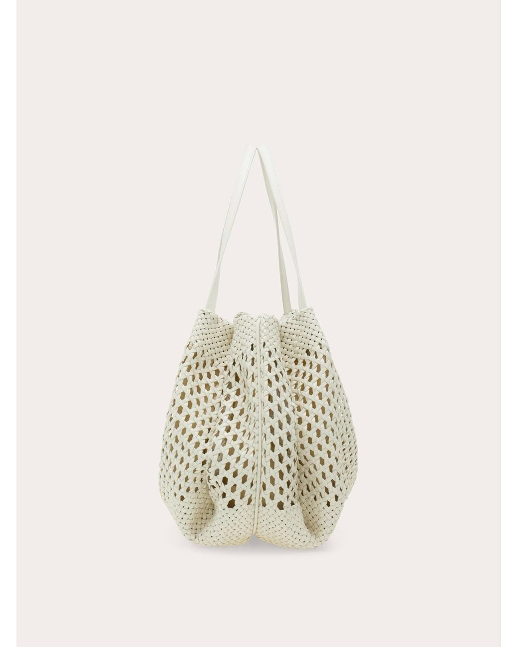 Ferragamo Natural Mia Tote Bag (L)