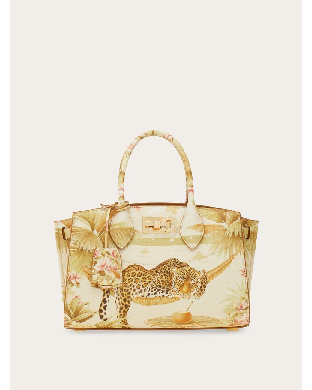 Ferragamo Metallic New Studio Soft Bag (M)