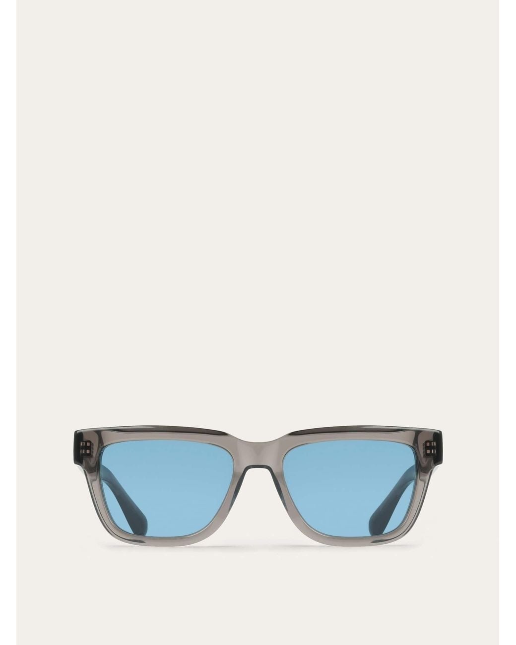 Ferragamo Blue Square Frame Sunglasses