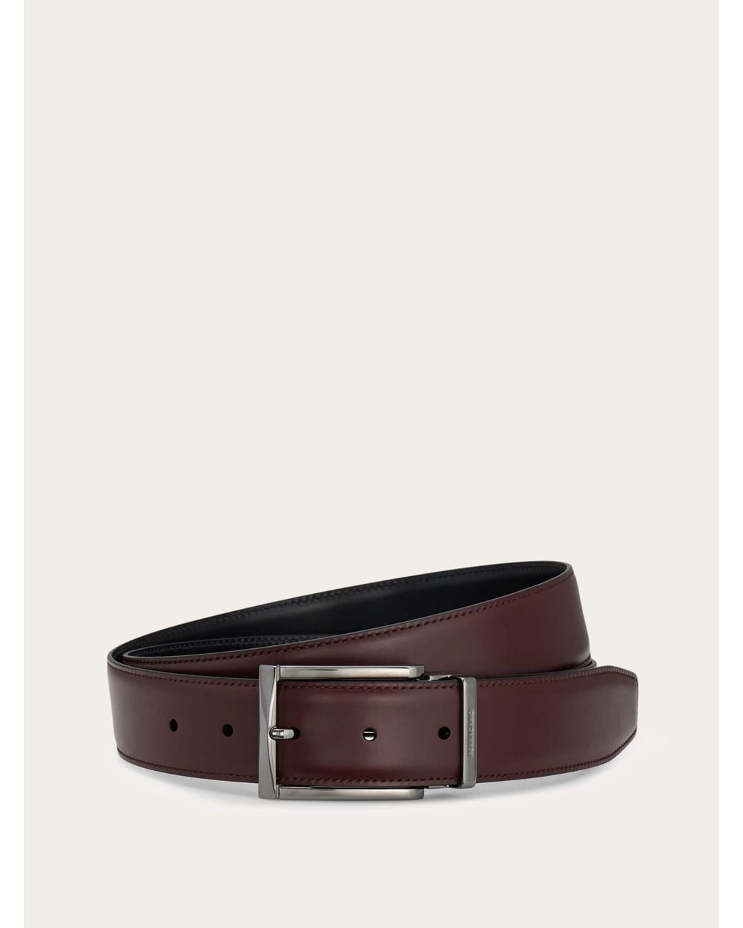 Ferragamo Brown Reversible And Adjustable Belt for men