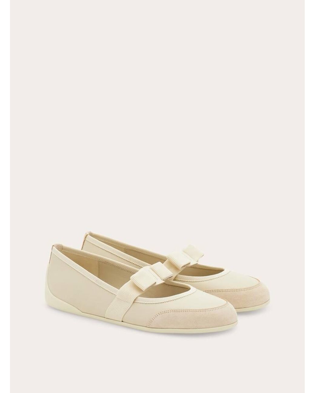 Ferragamo Natural Sporty Ballet Flat