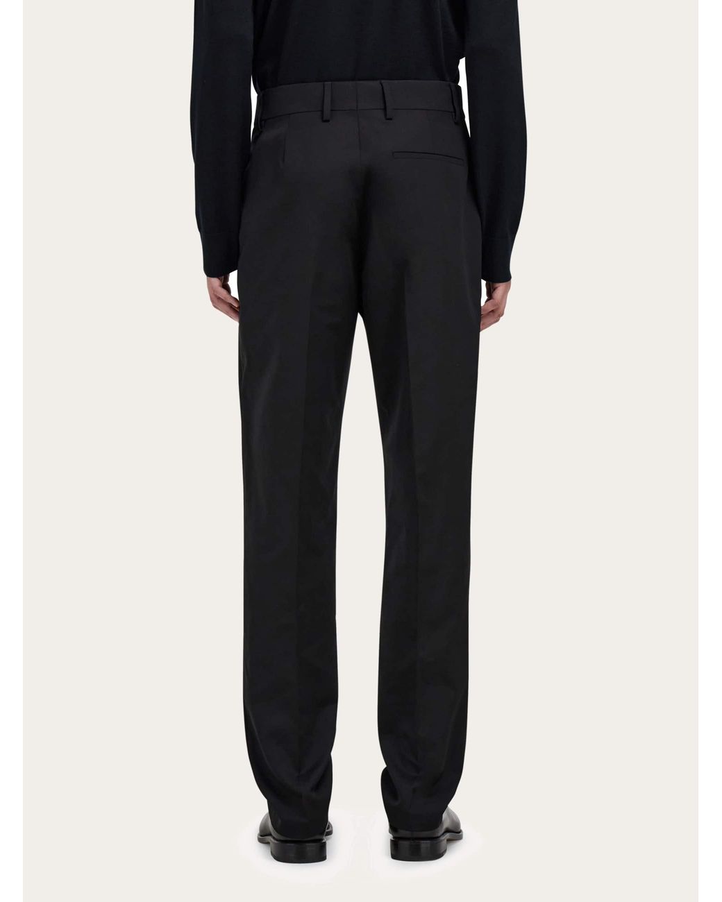Ferragamo Black Tailored Trousers for men