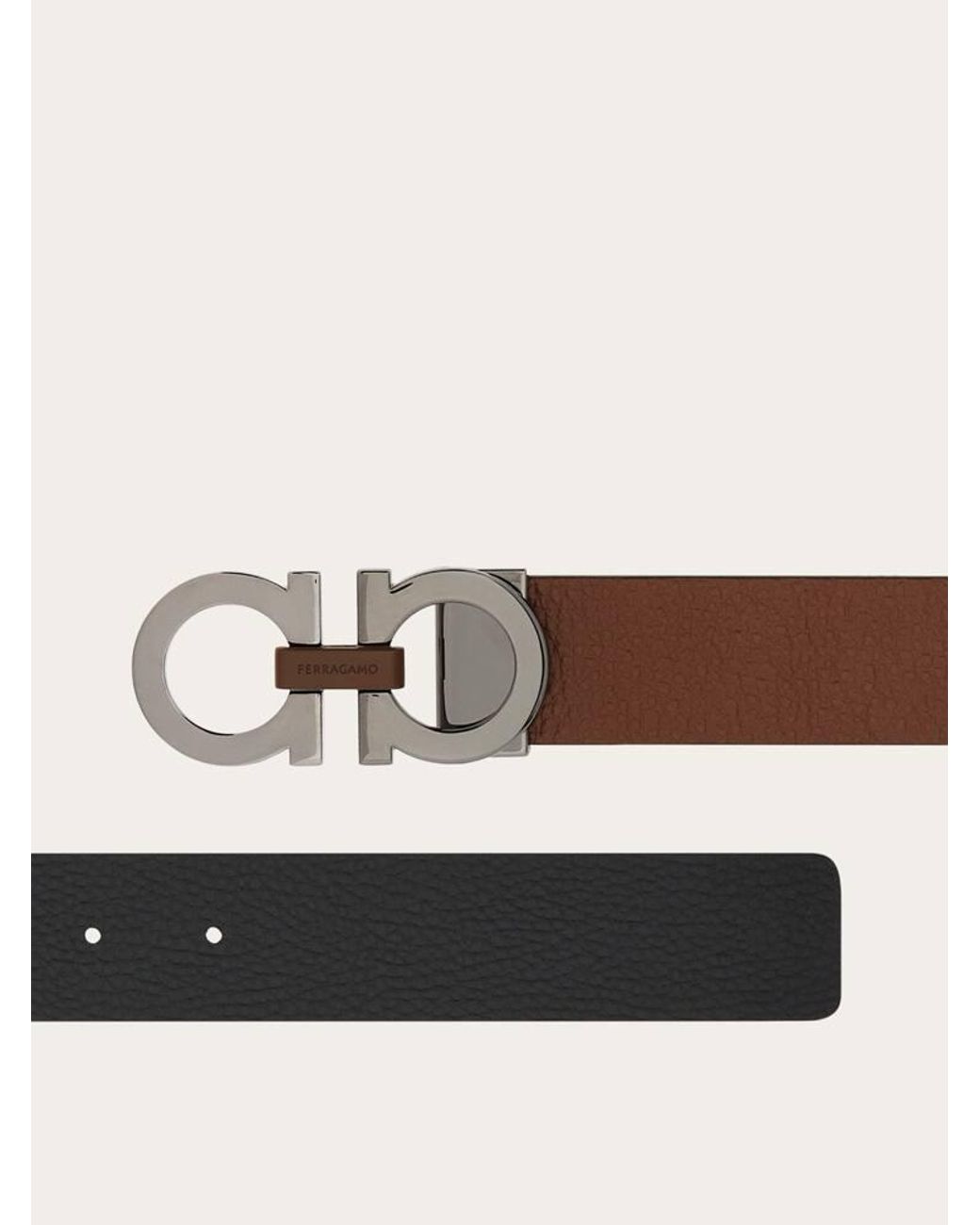Ferragamo Multicolor Gancini Reversible And Adjustable Belt for men
