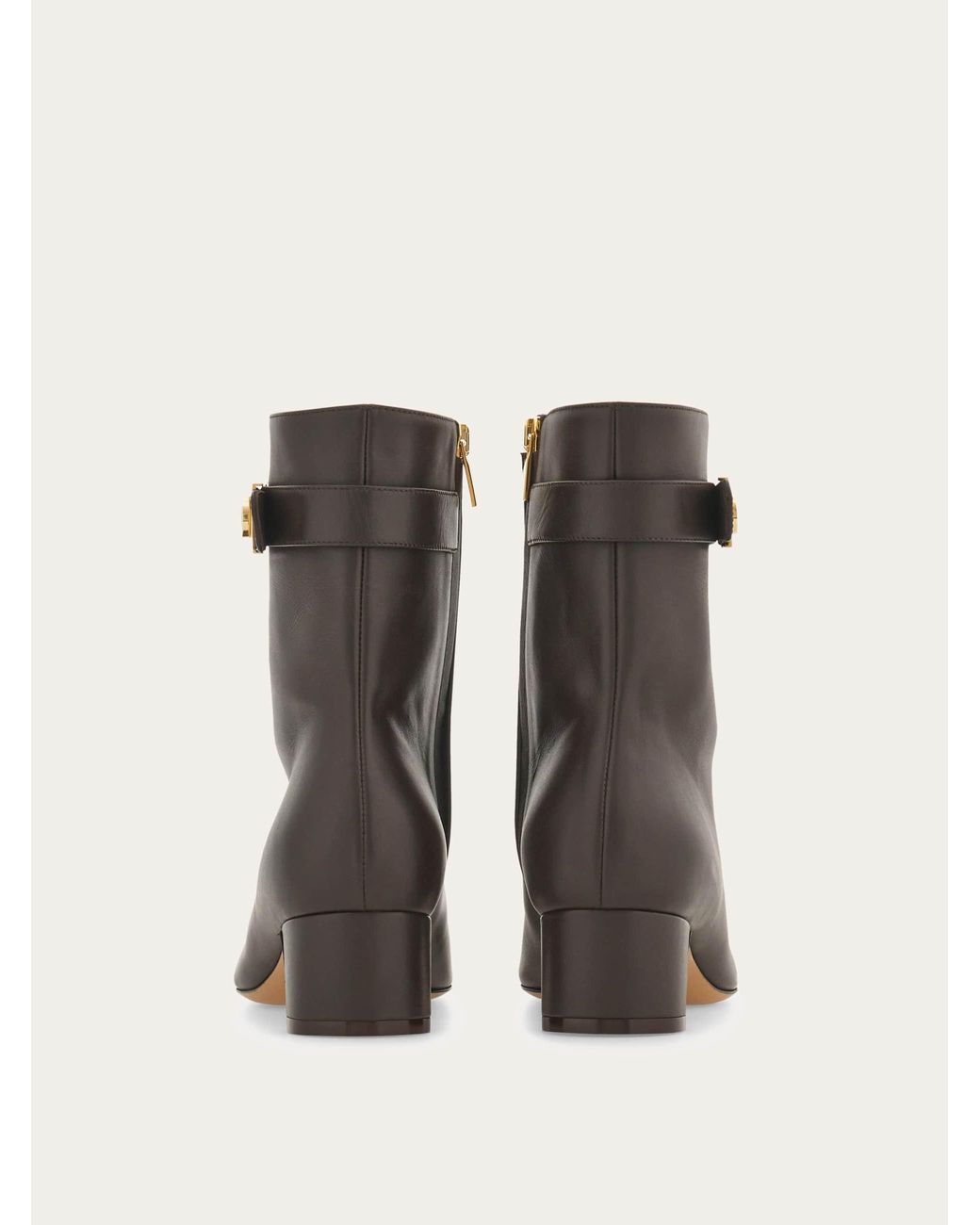 Ferragamo Black Hug Buckle Ankle Boot
