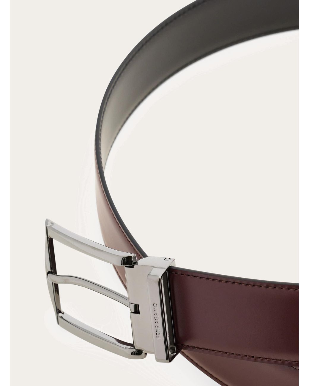 Ferragamo Brown Reversible And Adjustable Belt for men