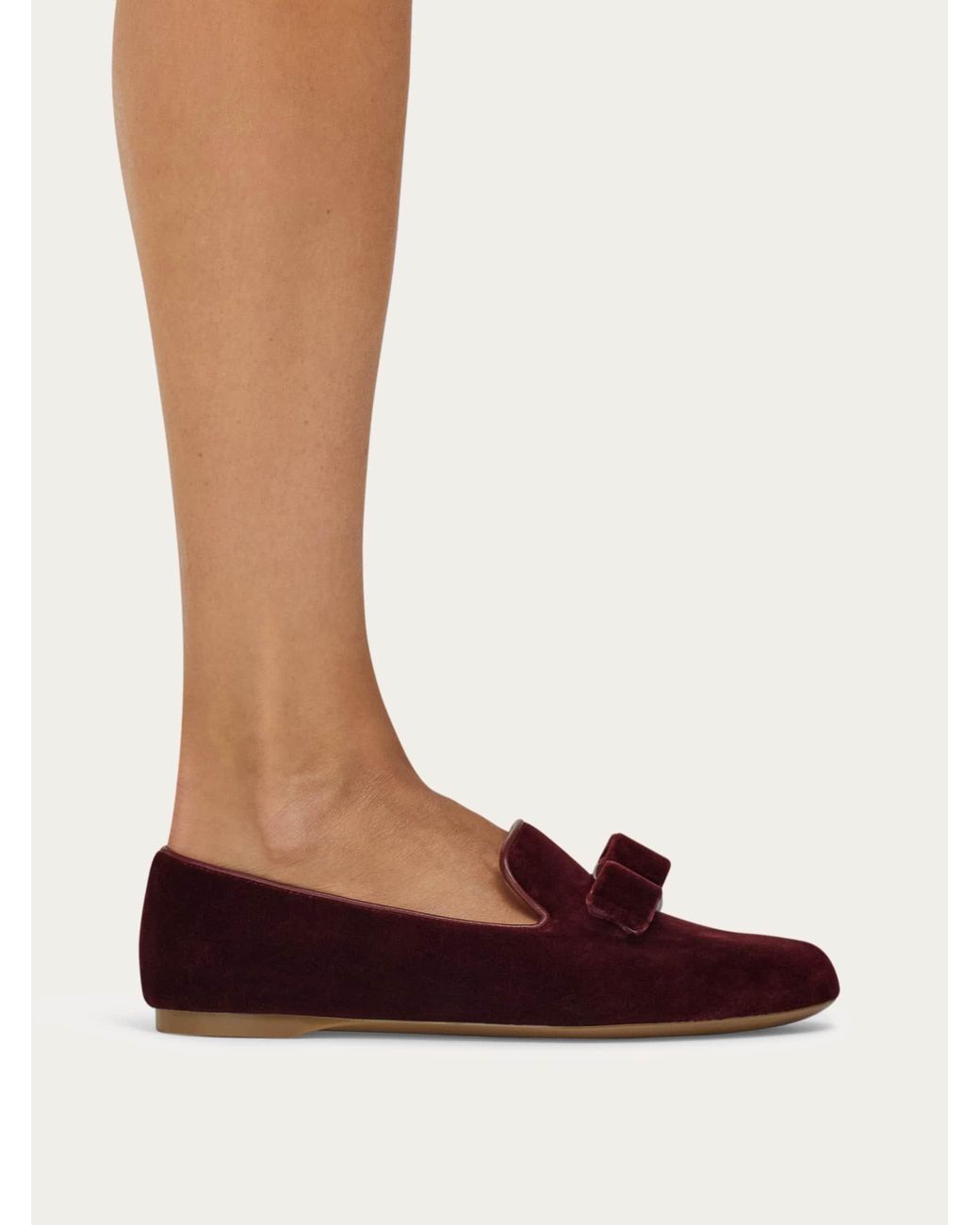 Ferragamo Red Vara Bow Loafer