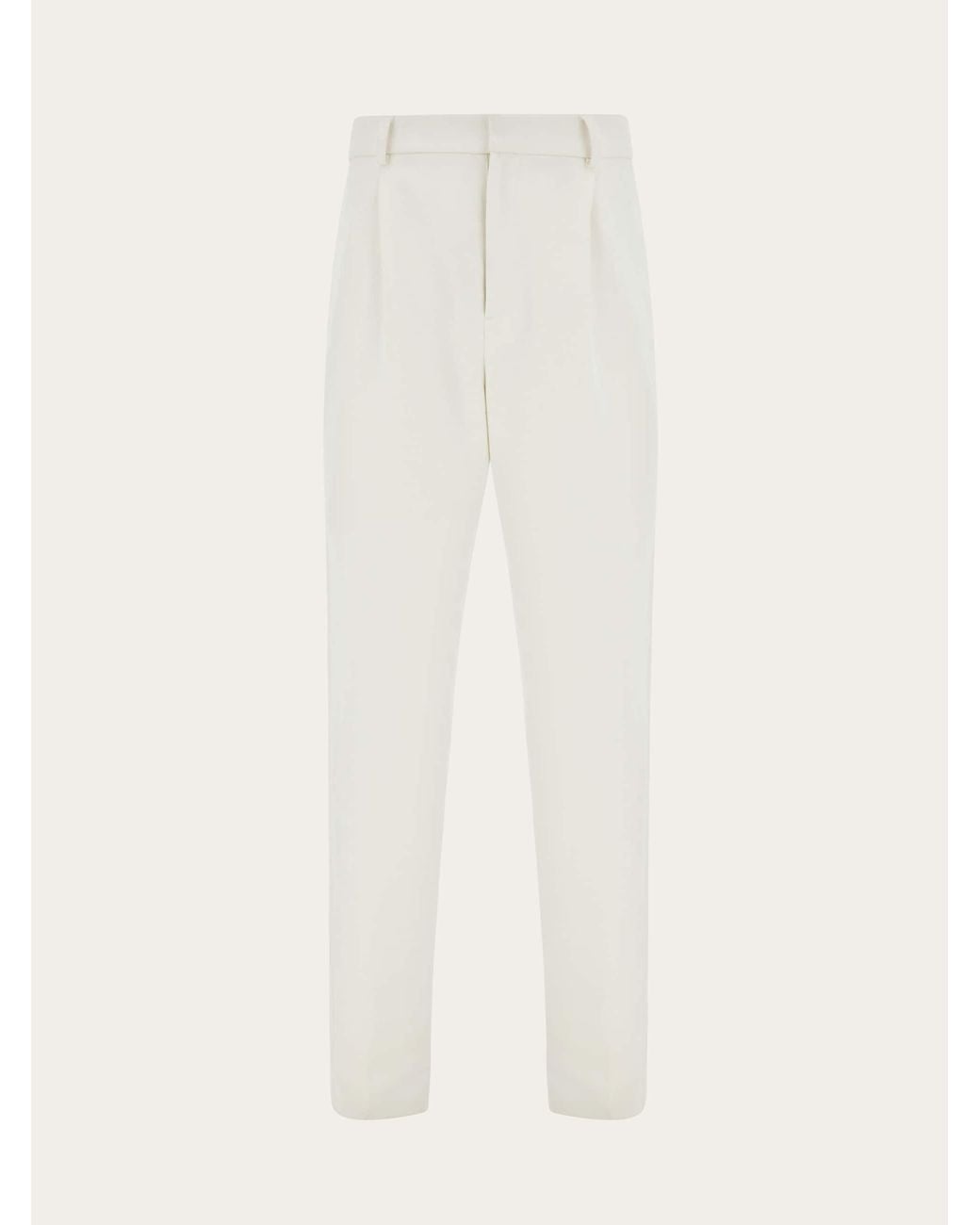Ferragamo White Tailored Trousers for men