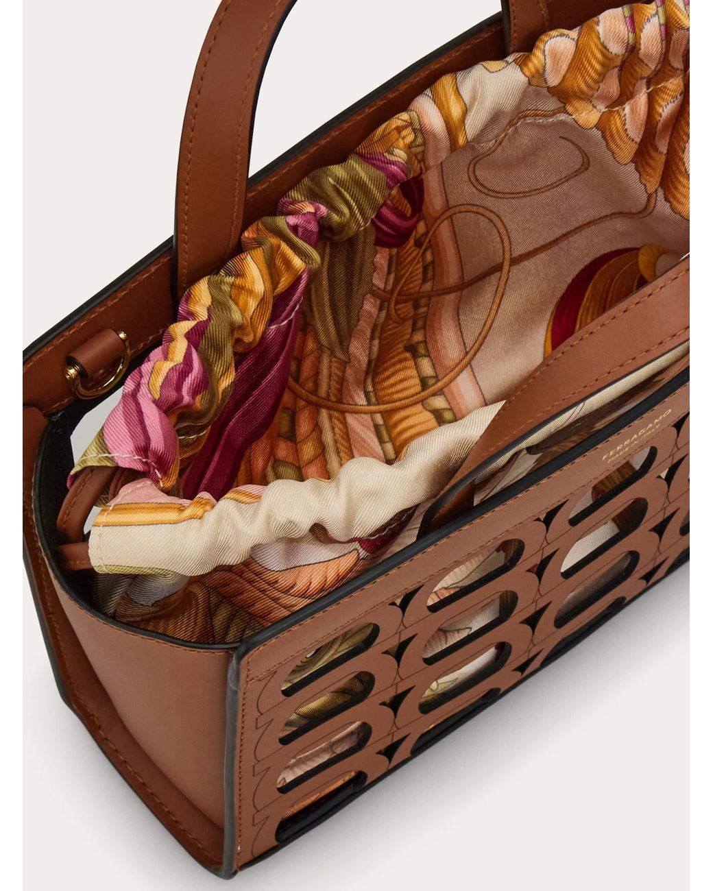 Ferragamo Natural Mini Tote Bag
