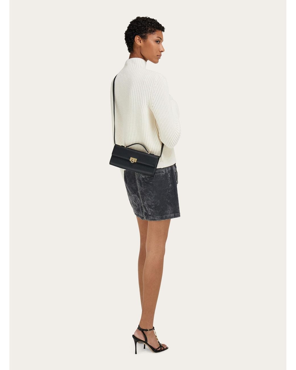 Ferragamo Black Sofia Mini Bag