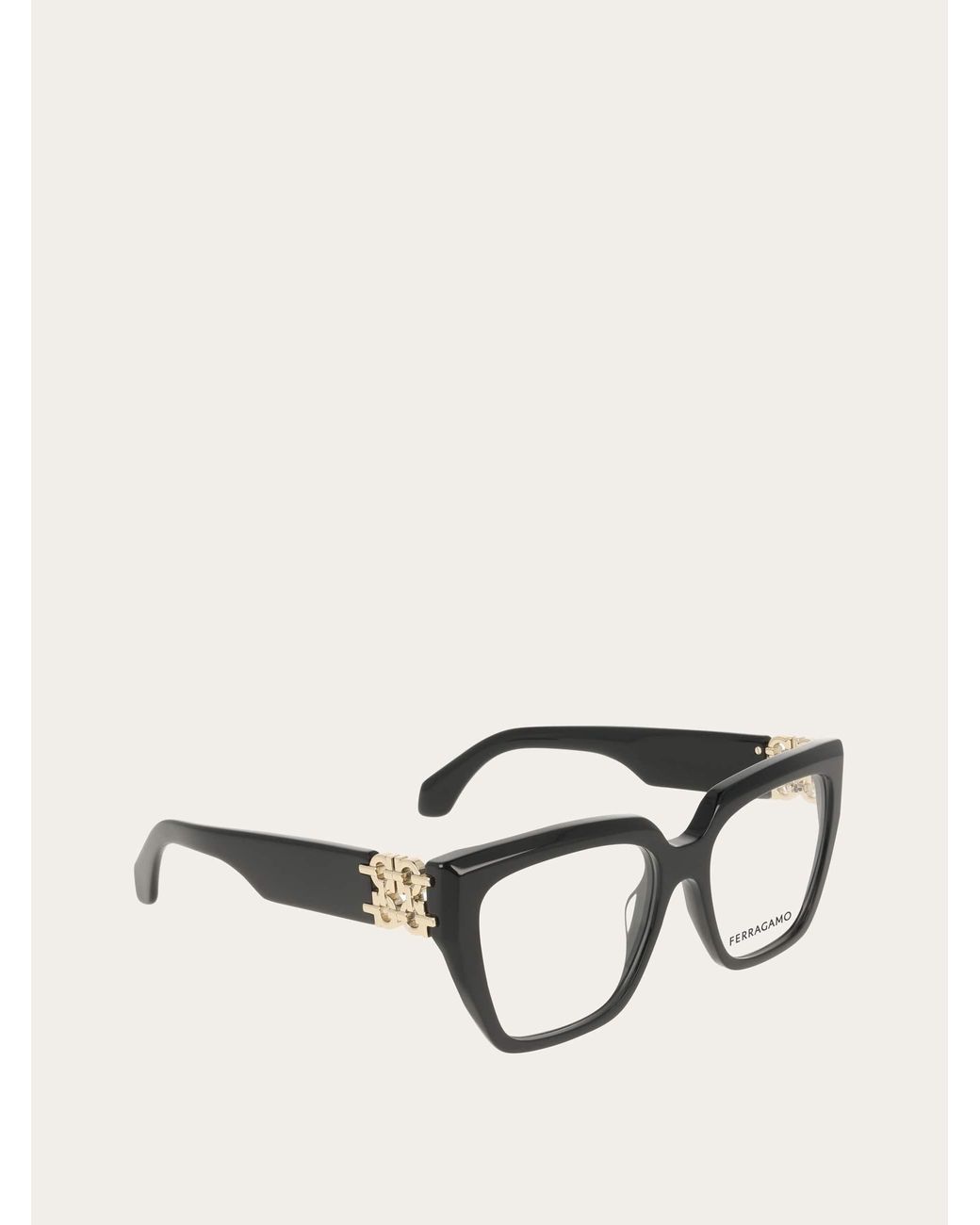 Ferragamo Black Optical Glasses