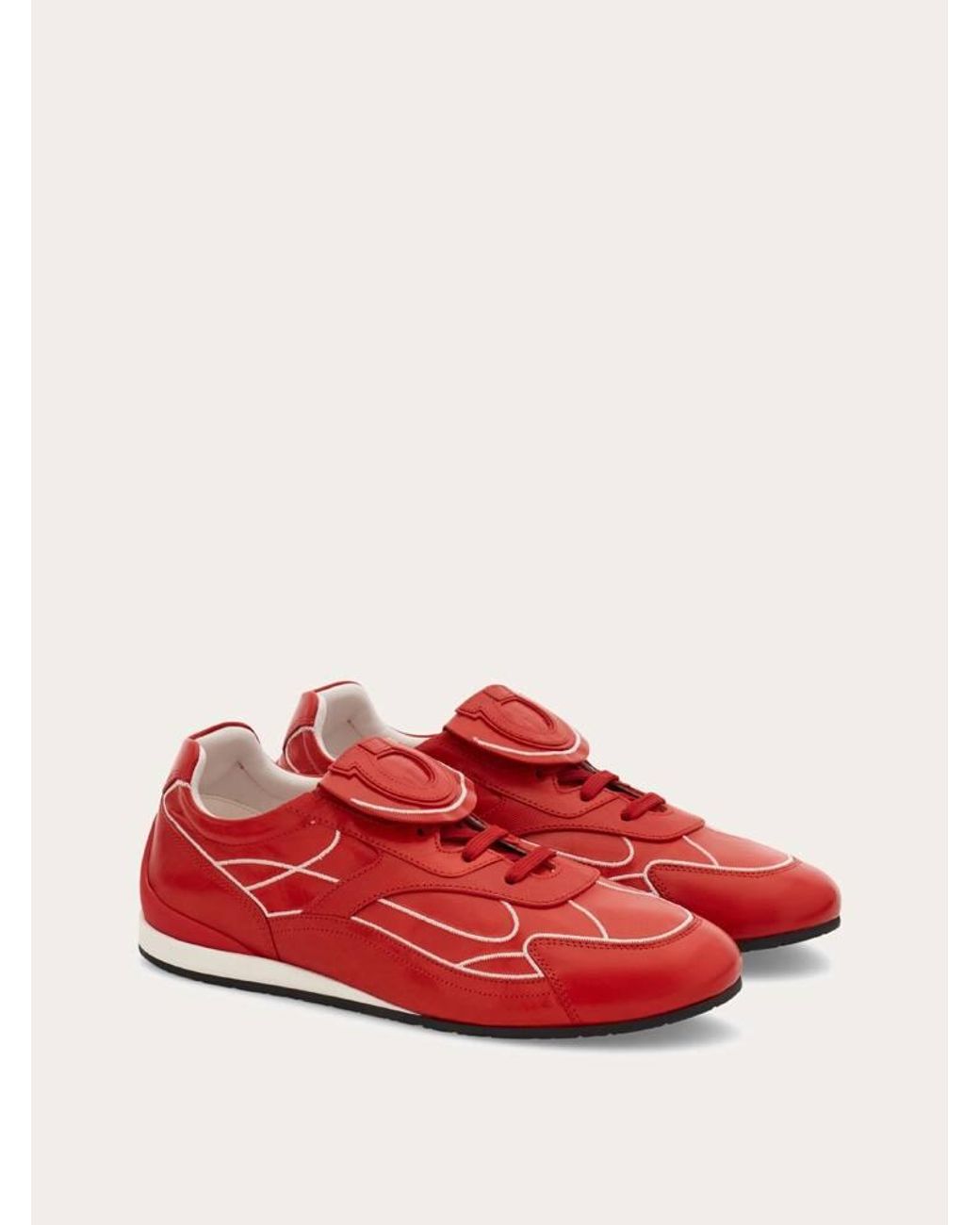 Ferragamo Red Low-Top Sneaker for men