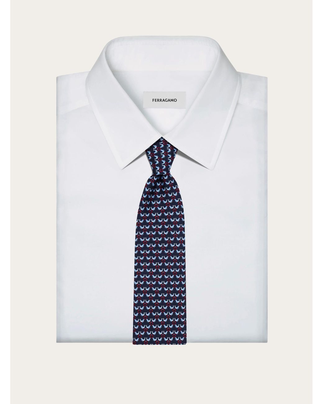 Uomo Cravatta di Ferragamo in Blue da Uomo