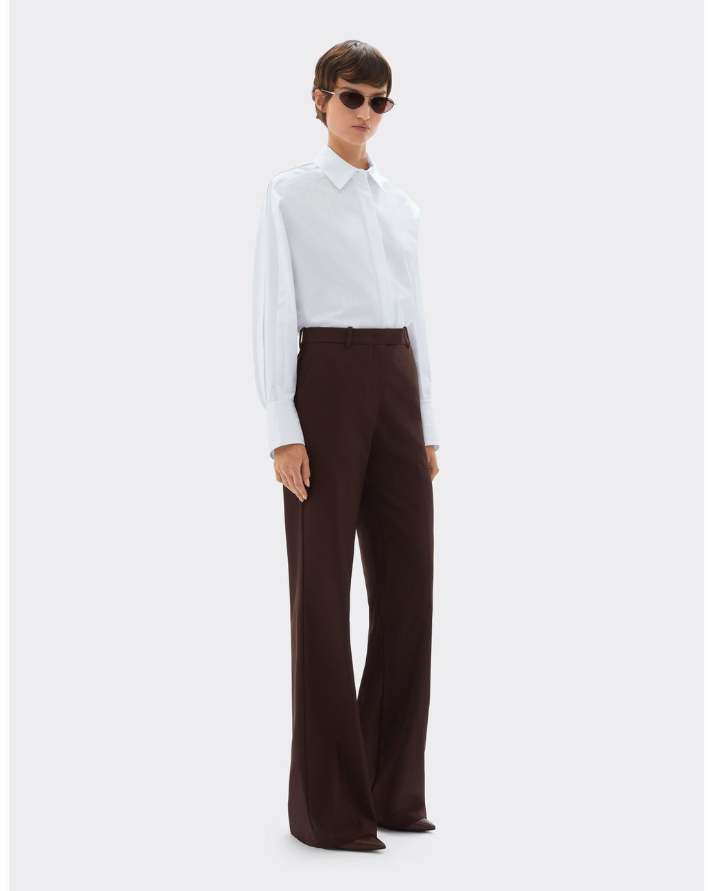 Ferrari White Jacquard Cotton Satin Shirt