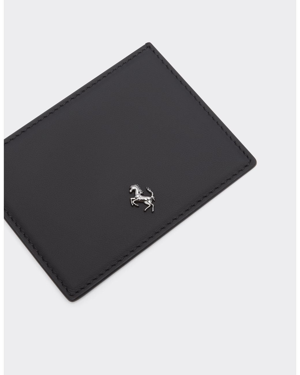 Ferrari White Second Life Leather Card Holder