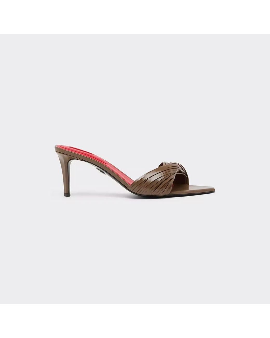 Ferrari Multicolor Leather Mules With Carved Fringes