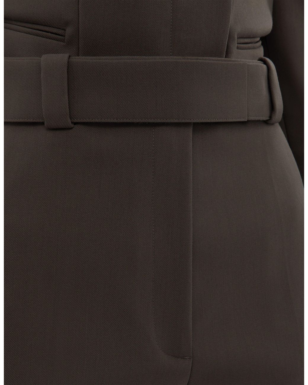 Ferrari Brown Straight-Leg Trousers