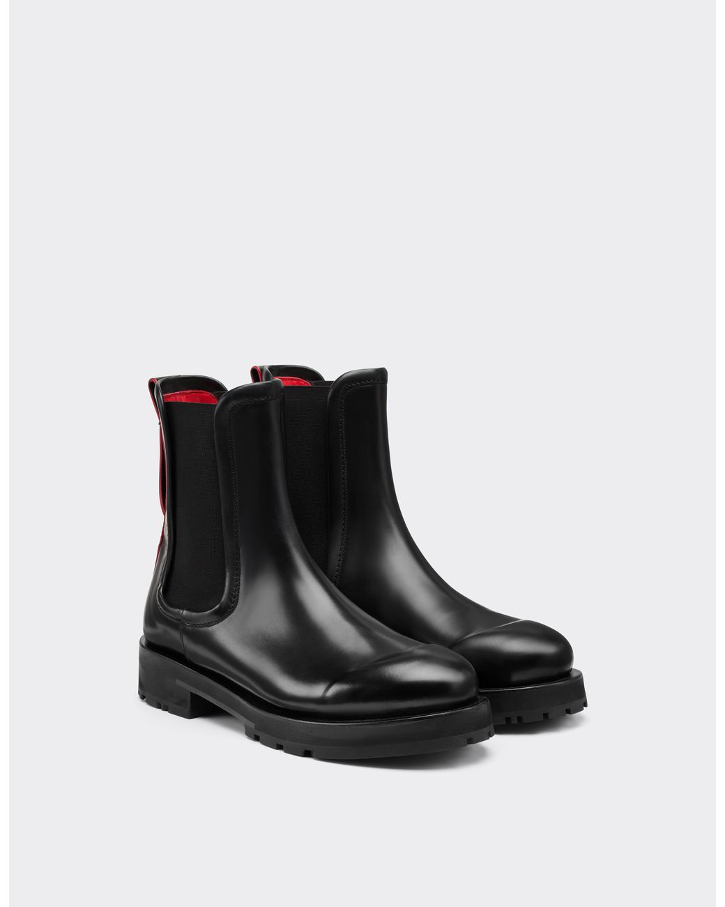 Ferrari Black Chelsea Ankle Boot for men