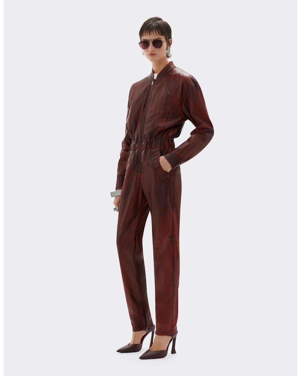 Ferrari Red Reconditioned By Leather Tracksuit For The 2026 Silverstone Grand Prix