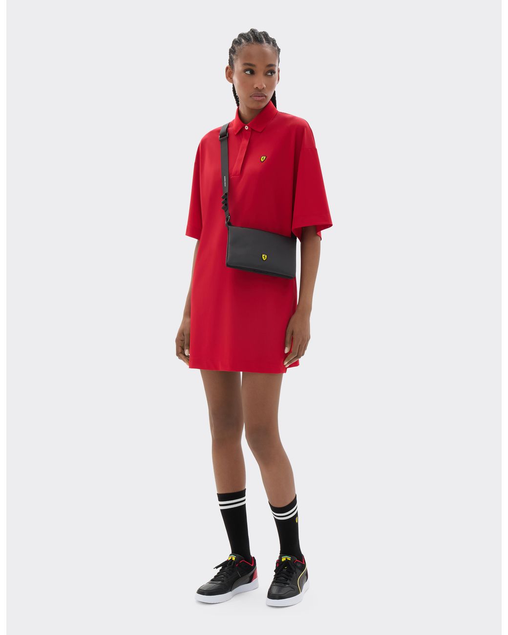 Ferrari Black Crossbody Bag With Scudetto
