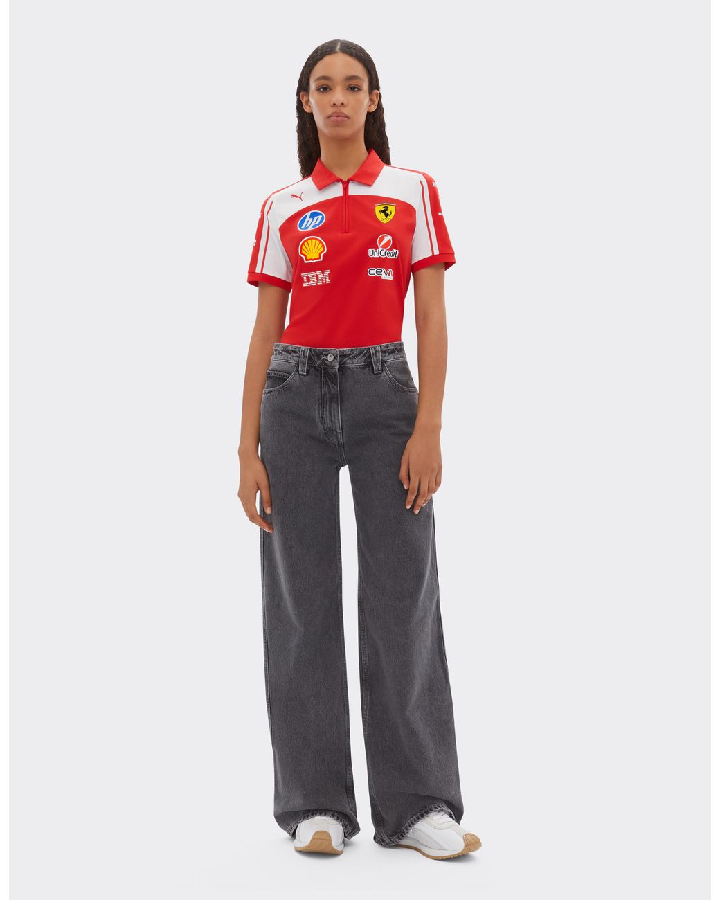 Ferrari Red 2026 Puma For Scuderia Hp Replica Polo Shirt