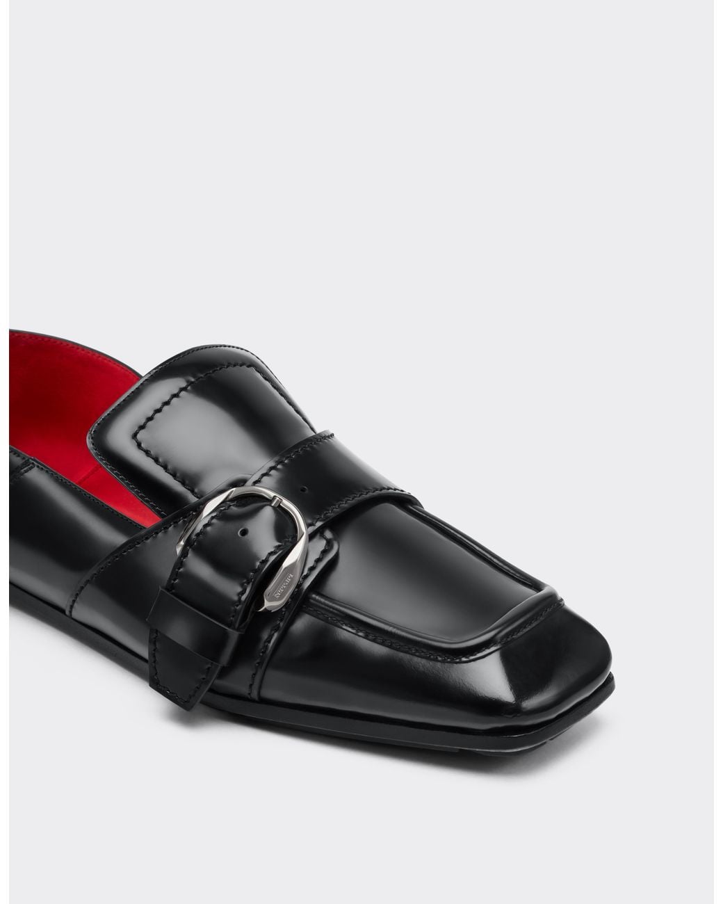 Ferrari White Brushed Leather Loafers for men