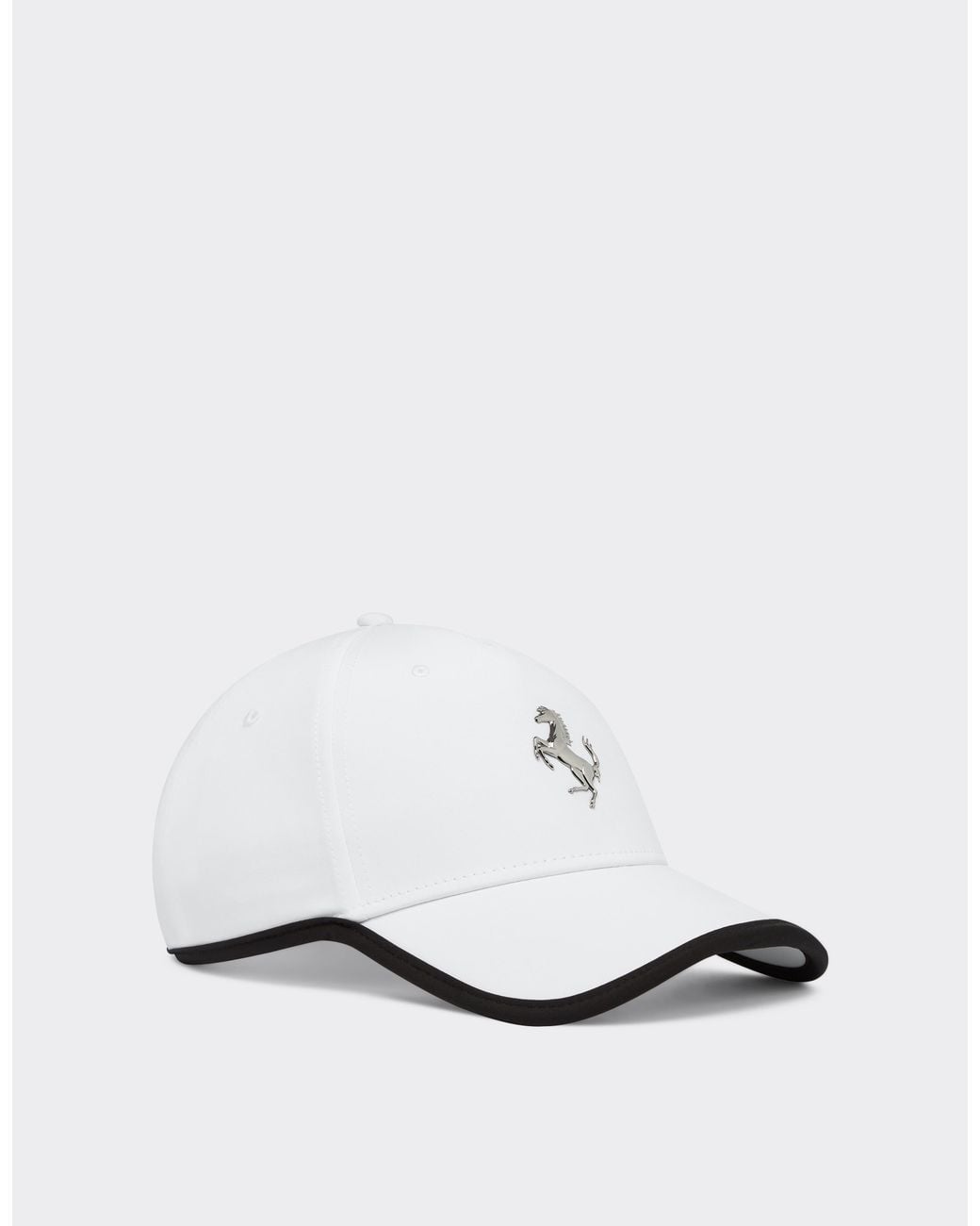 Ferrari White Fully Edged Baseball Cap