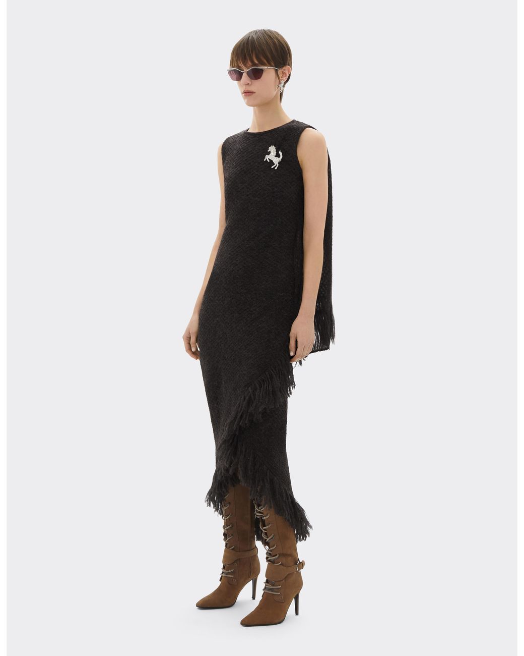 Ferrari Black Midi Dress
