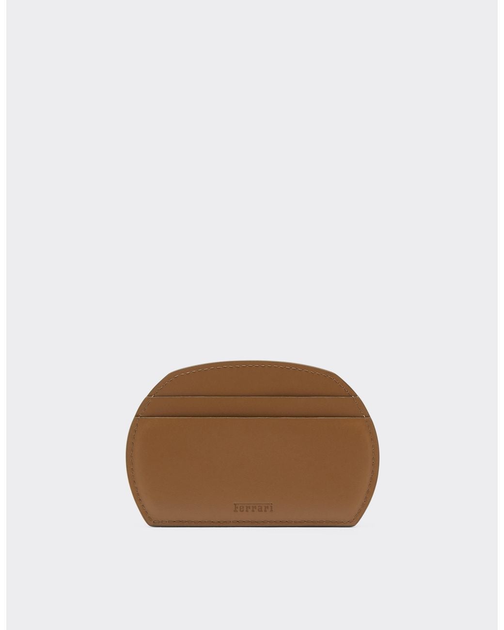 Ferrari Brown The Dino Leather Card Holder