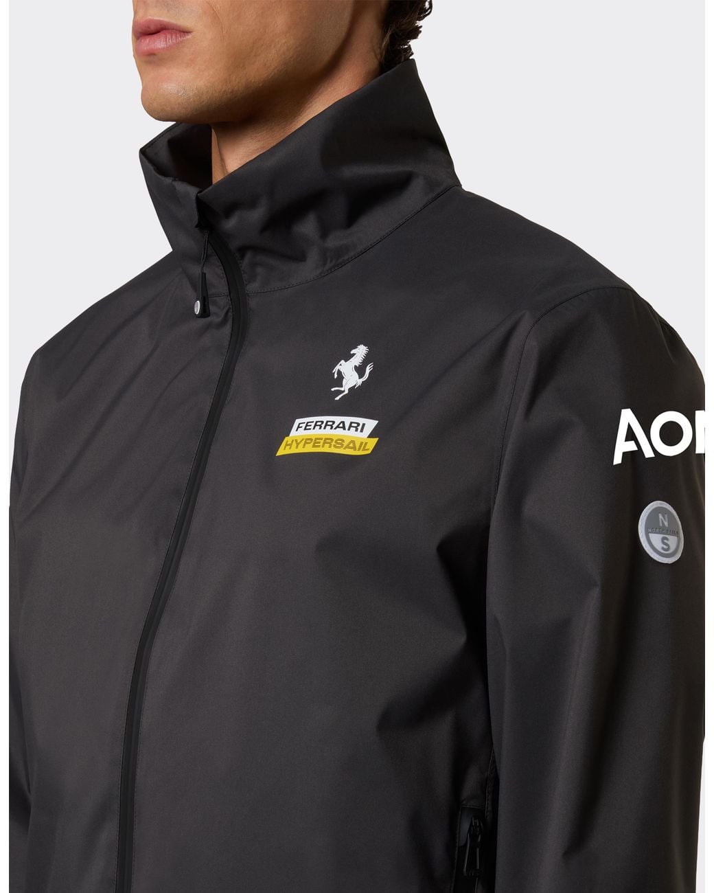 Ferrari Black Hypersail Sailor Jacket for men