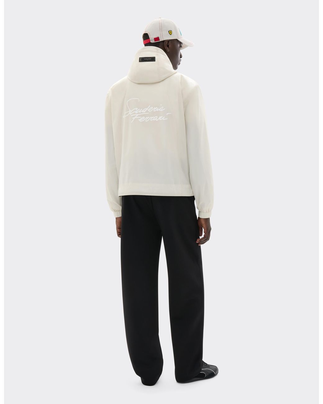 Ferrari White Scuderia Miami 2026 Windbreaker for men