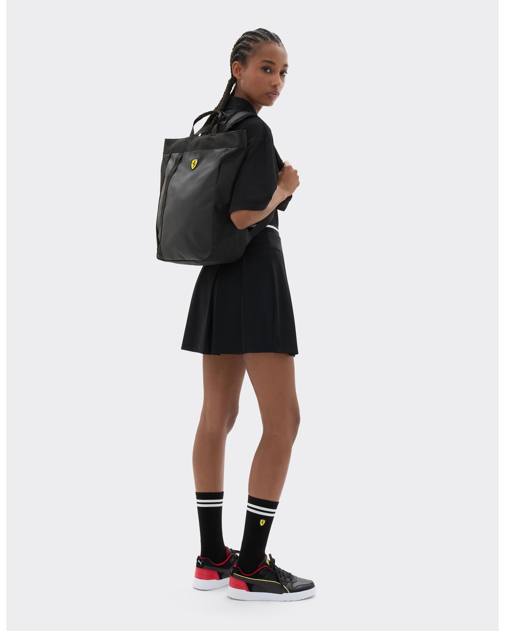 Ferrari Black Rucksack Mit -Wappen