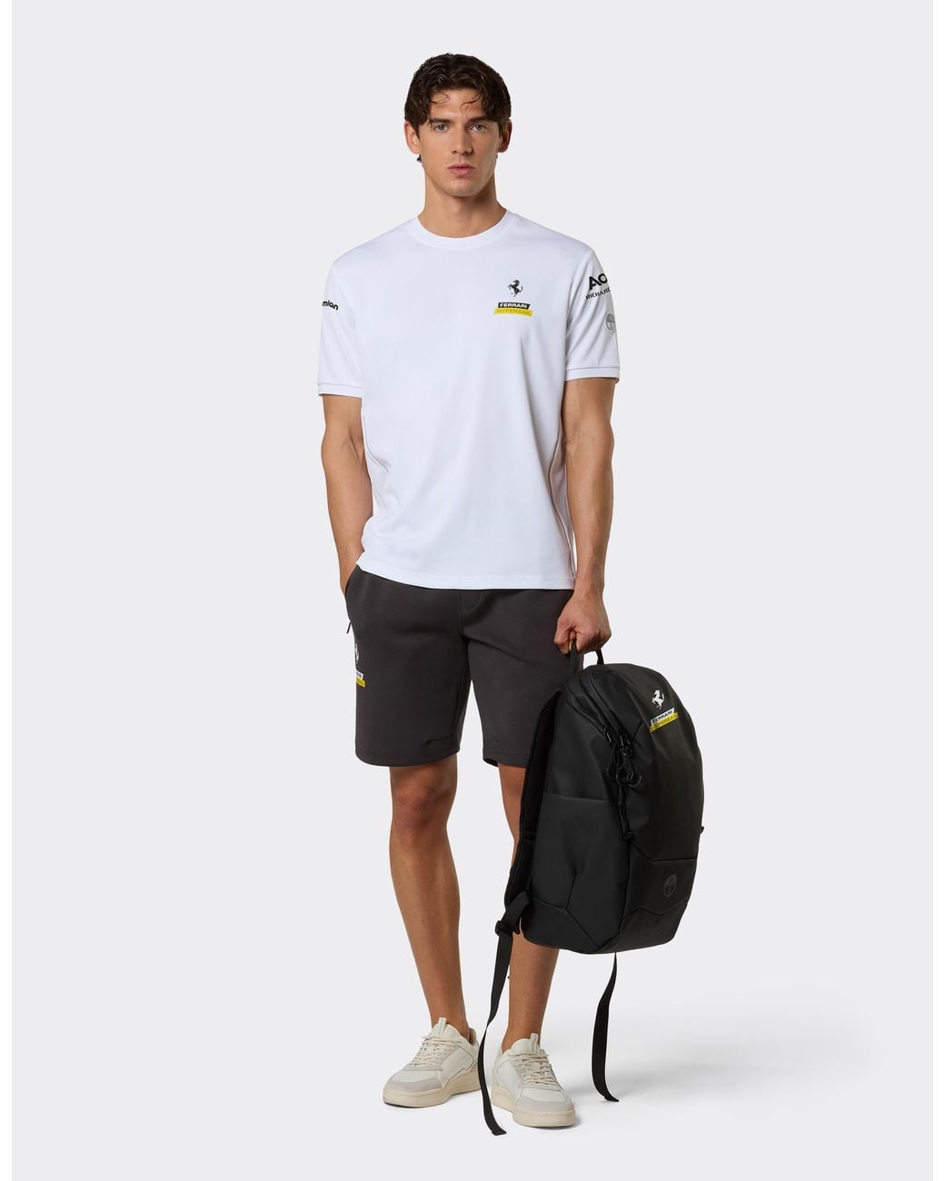 Ferrari White Hypersail Coolmax T-Shirt for men