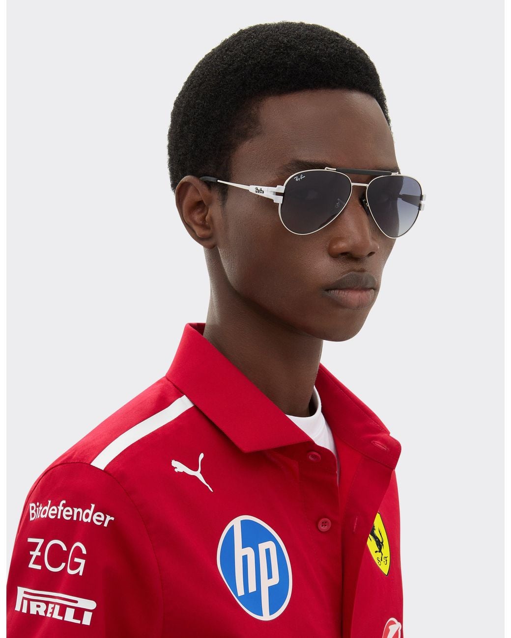 Ferrari Metallic Ray-Ban For Scuderia Rb3762M