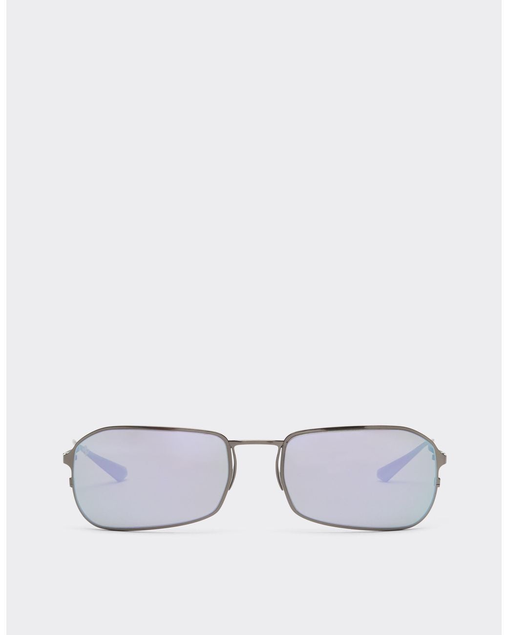 Ferrari Metallic Gunmetal-Coloured Titanium Sunglasses With Dark Lenses for men