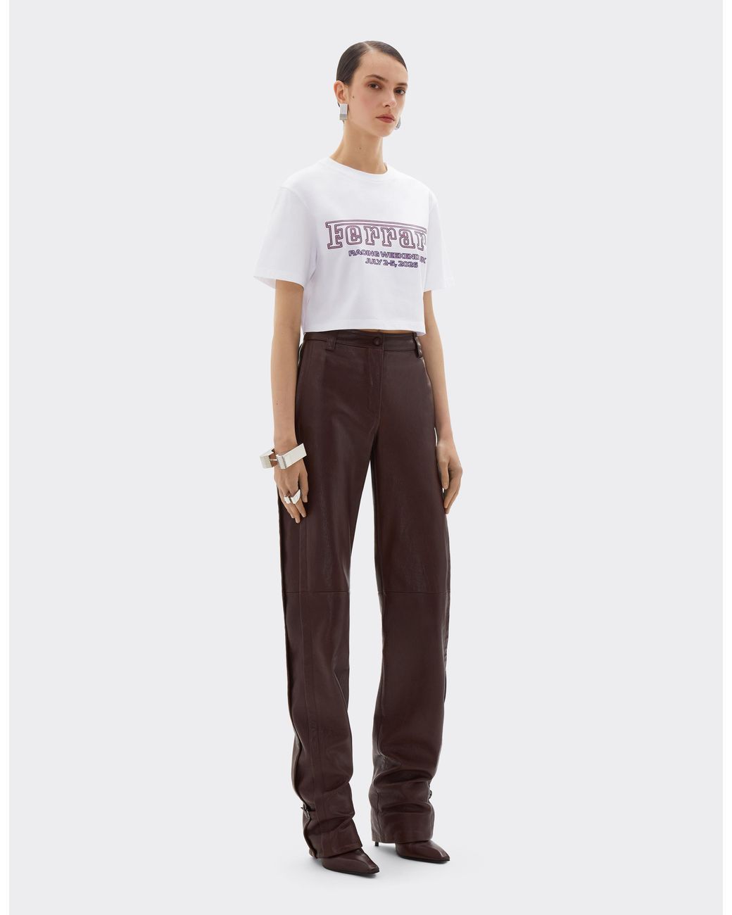 Ferrari White T-Shirt For The 2026 Silverstone Grand Prix