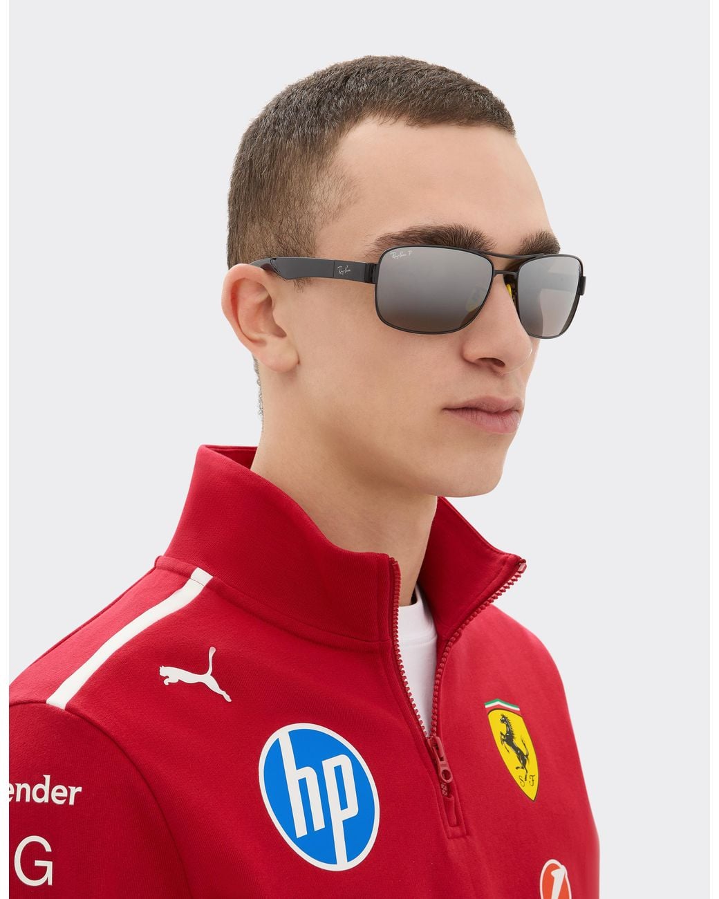 Ferrari Gray Ray-Ban For Scuderia Rb3763M