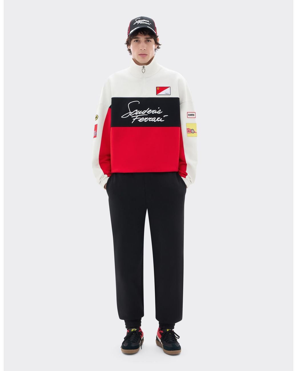 Ferrari Red Scuderia Cotton Sweatshirt for men