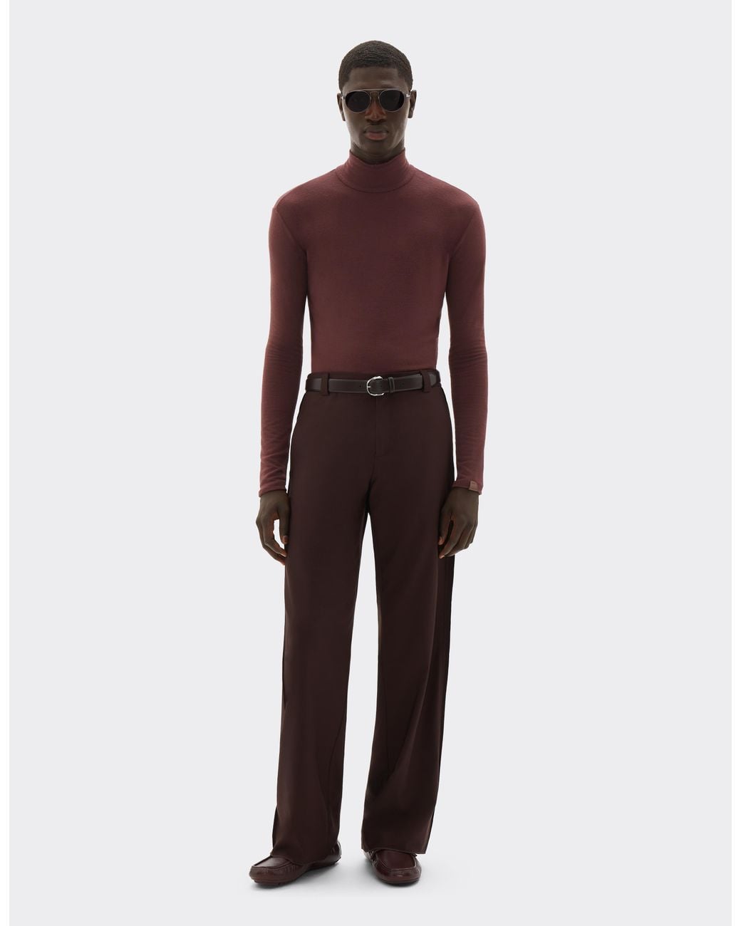 Ferrari Purple Cashmere-Blend Turtleneck for men